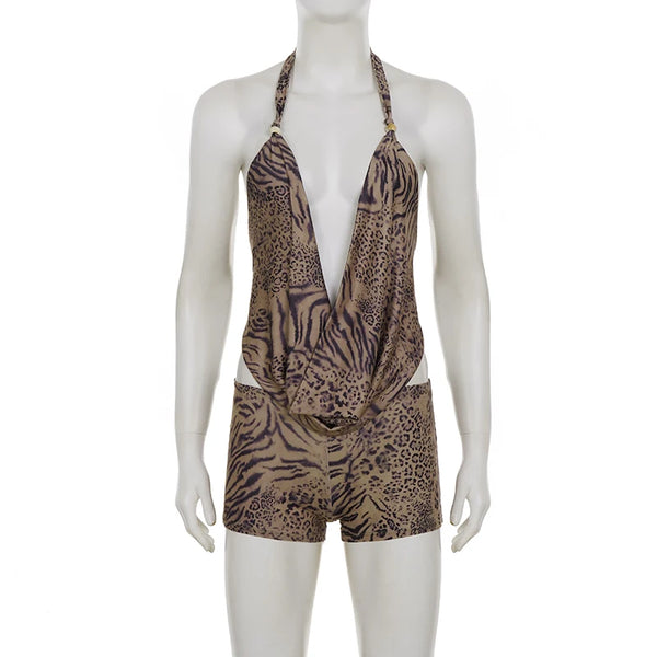 Chic Leopard Print Summer Set